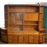 Retro Vintage Mid 20th century Nathan teak ' Squares' side unit/bookcase