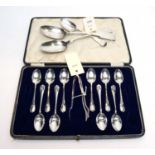 Silver tablespoons and coffee spoons