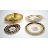 A Royal Winton Grimwades fruit basket comport and other items