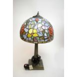 A Tiffany style floral table lamp