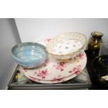 A selection of decorative ceramic and glass wares; and other items