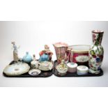 A selection of decorative ceramics, including: Royal Crown Derby; Royal Worcester; and other items.