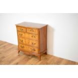 A 20th Century birds-eye maple chest of drawers