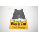 A ‘Black Cat’ Pure Matured Virginia Cigarettes reproduction enamel advertising sign.