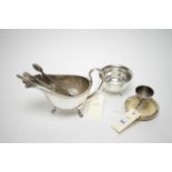 A selection of silver and plated wares