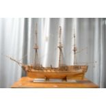A scratch built model of the HMS Trincombe