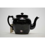 A Queen Victoria ‘Record Reign’ commemorative Jetware teapot.