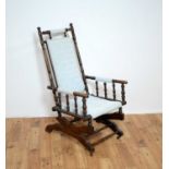 An early 20th Century Aesthetic movement Boston/American rocker chair