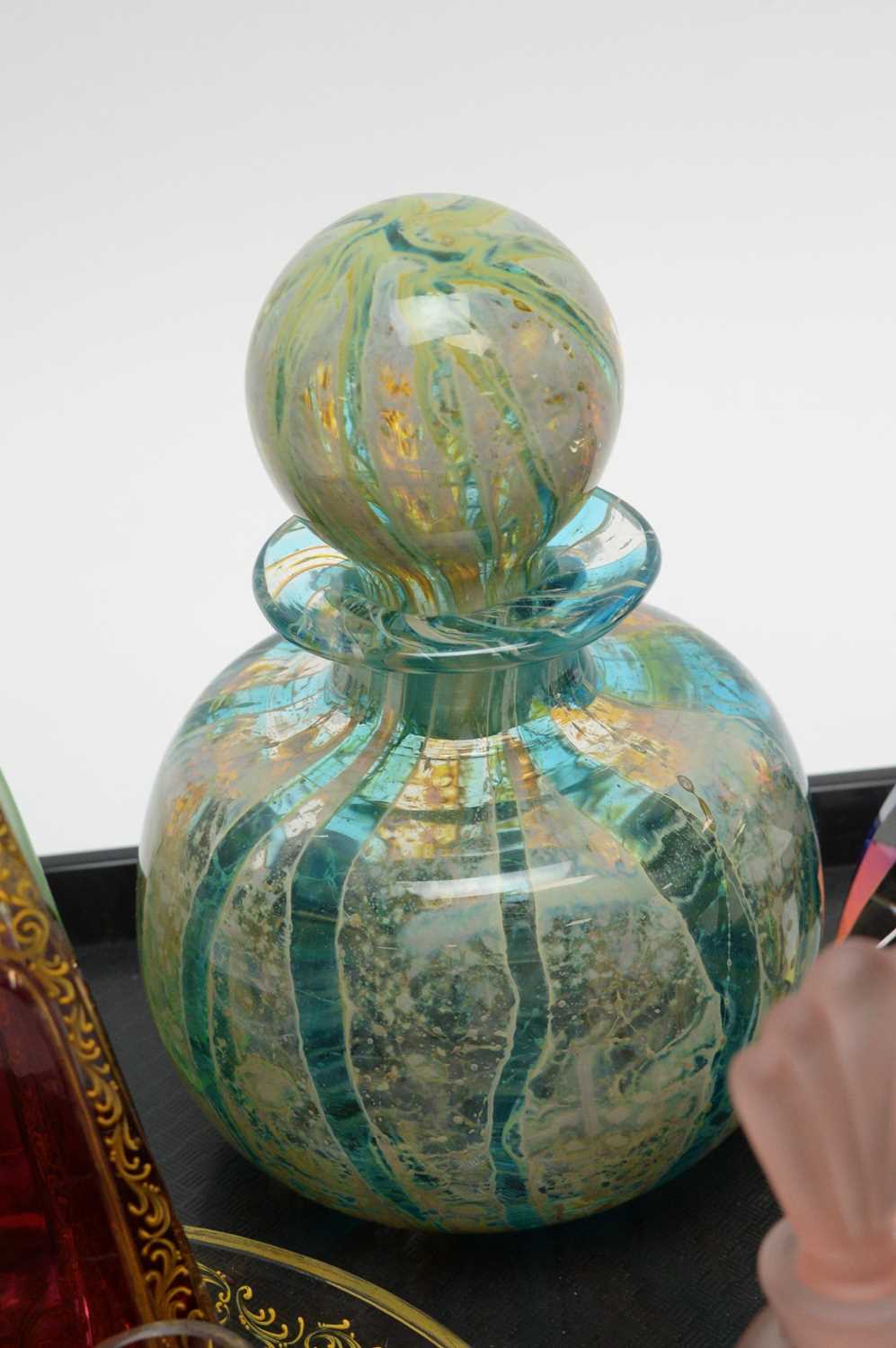 A selection of glass scent bottles and decanters - Image 4 of 5