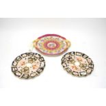 A pair of Royal Crown Derby ‘Imari’ pattern circular plates.