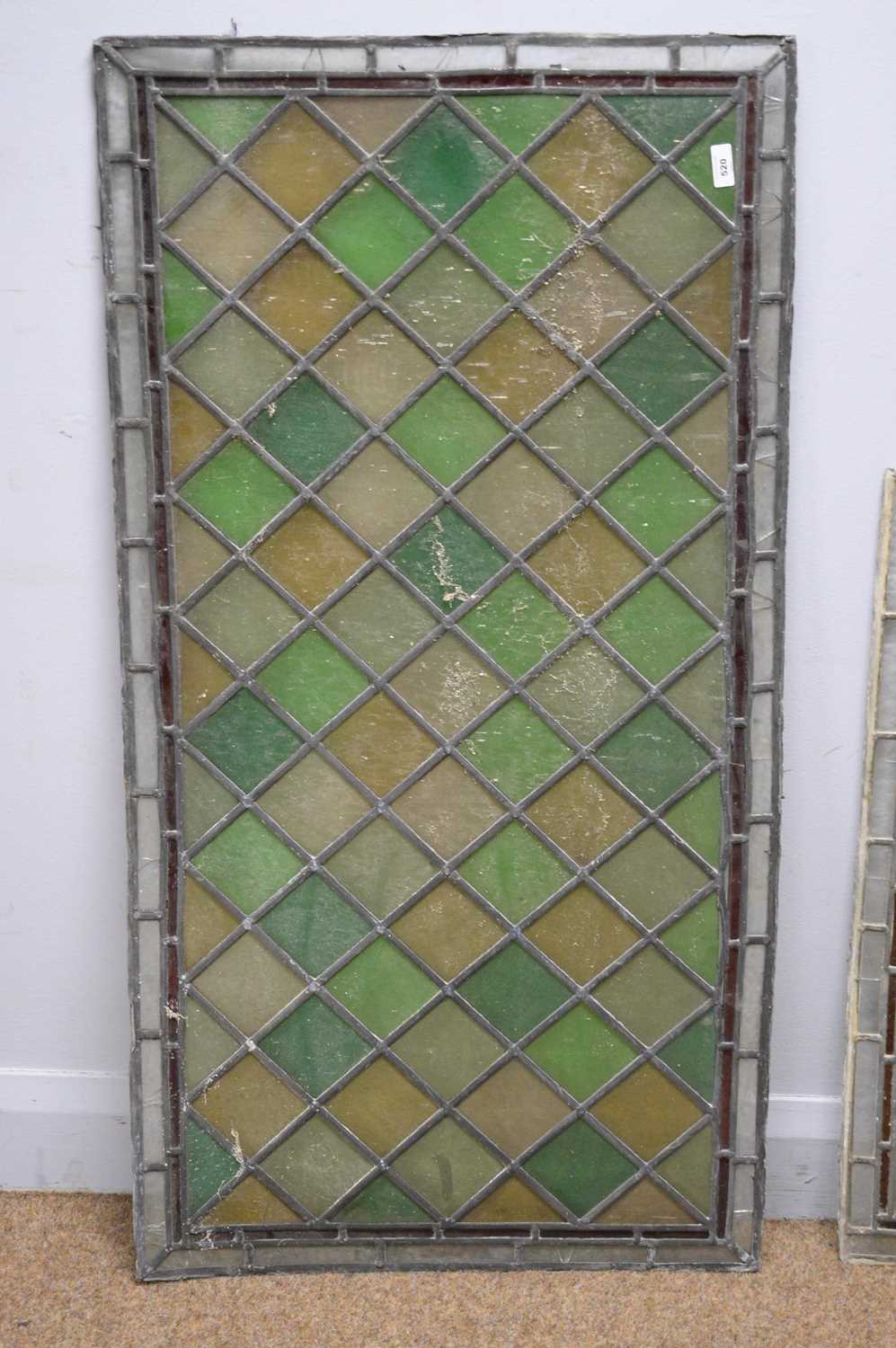 A selection of 19th Century stained leaded glass window panels. - Image 4 of 4