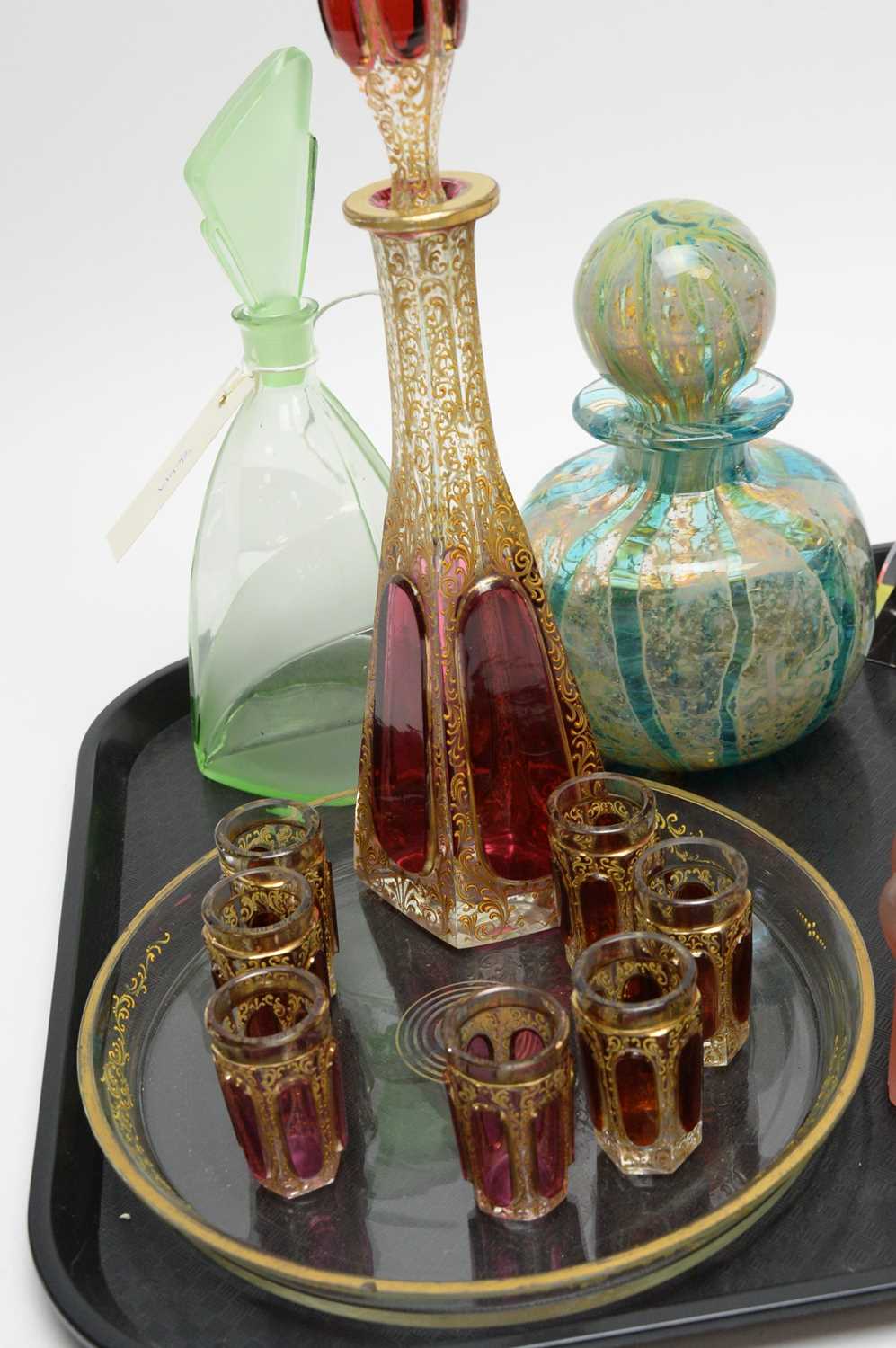 A selection of glass scent bottles and decanters - Image 5 of 5