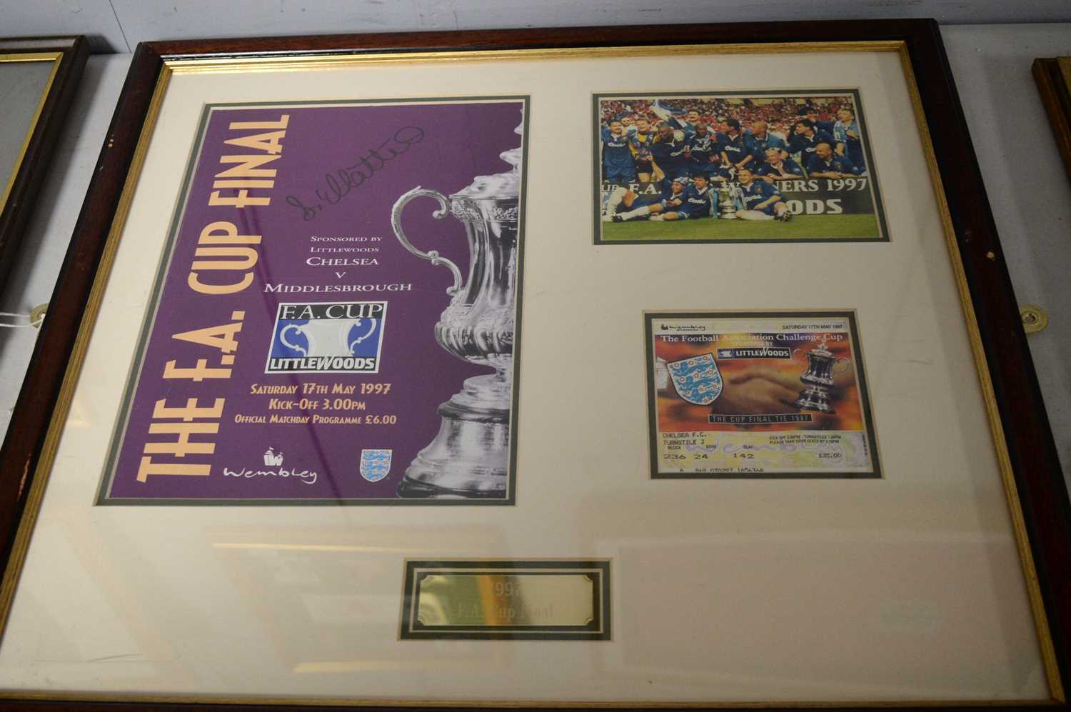 A selection of autographed football memorabilia. - Image 3 of 4