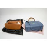 A Radley London Chinese New Year leather handbag; and an Asprey brown leather handbag
