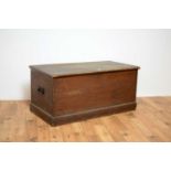 An early 20th Century scumble painted blanket chest