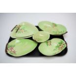 A collection of Carlton Ware leaf motif ceramics