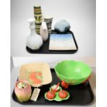 A selection of contemporary and studio pottery wares; and other items