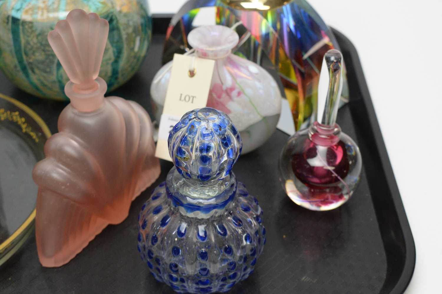 A selection of glass scent bottles and decanters - Image 3 of 5