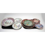 A selection of Chinese and Japanese ceramic circular plates
