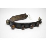 A Victorian leather cow or cattle collar