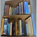 A selection of hardback books, primarily relating to ships and sailing