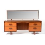 A retro vintage mid-20th Century circa 1960's White and Newton teak wood dressing table