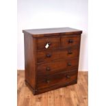 A 19th Century Victorian mahogany chest of drawers
