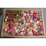 A collection of vintage Christmas decorations