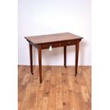 An early 20th Century mahogany side table/hall table/writing desk