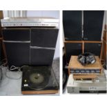 A JVC cassette recorder; and hi-fi components; and Bang & Olufsen Hi-Fi Components