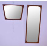 A retro vintage mid 20th century mirror