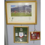 A collection of 1966 England football memorabilia.