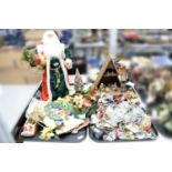 A collection of vintage Christmas decorations