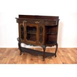 An Edwardian mahogany china display cabinet