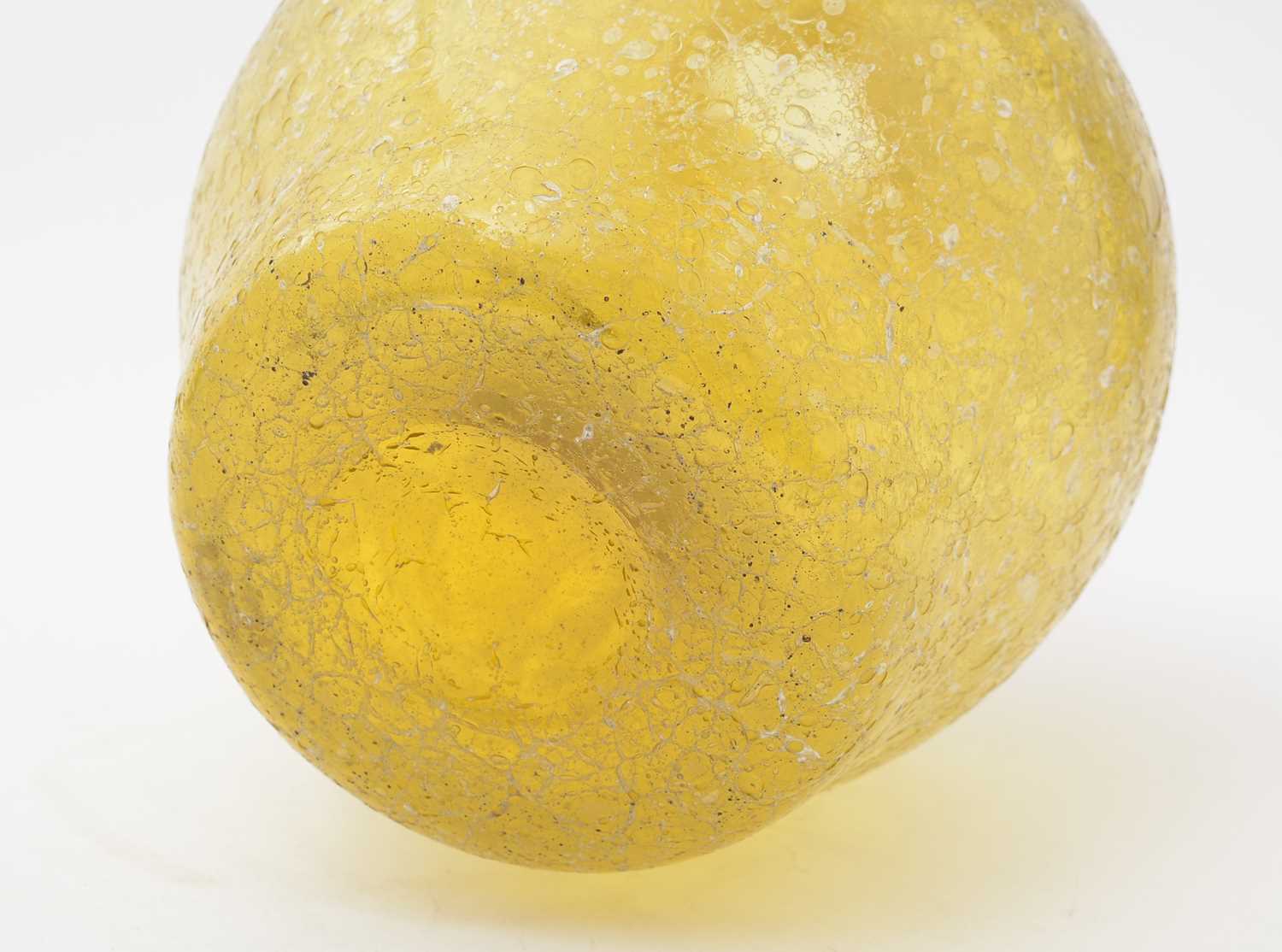 Webb crizzled glass vase - Image 3 of 6