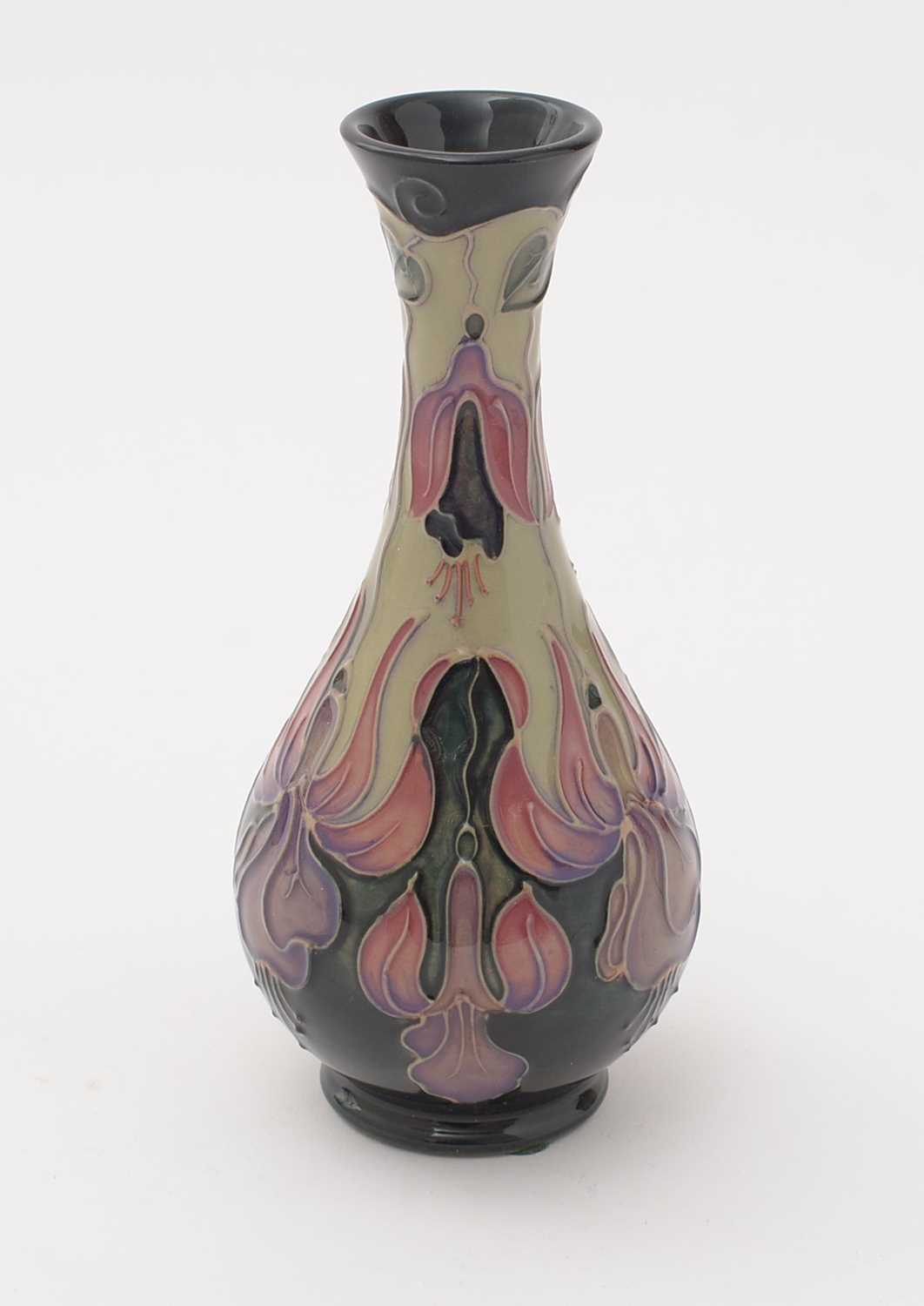 Moorcroft Fuchsia pattern vase - Image 5 of 8