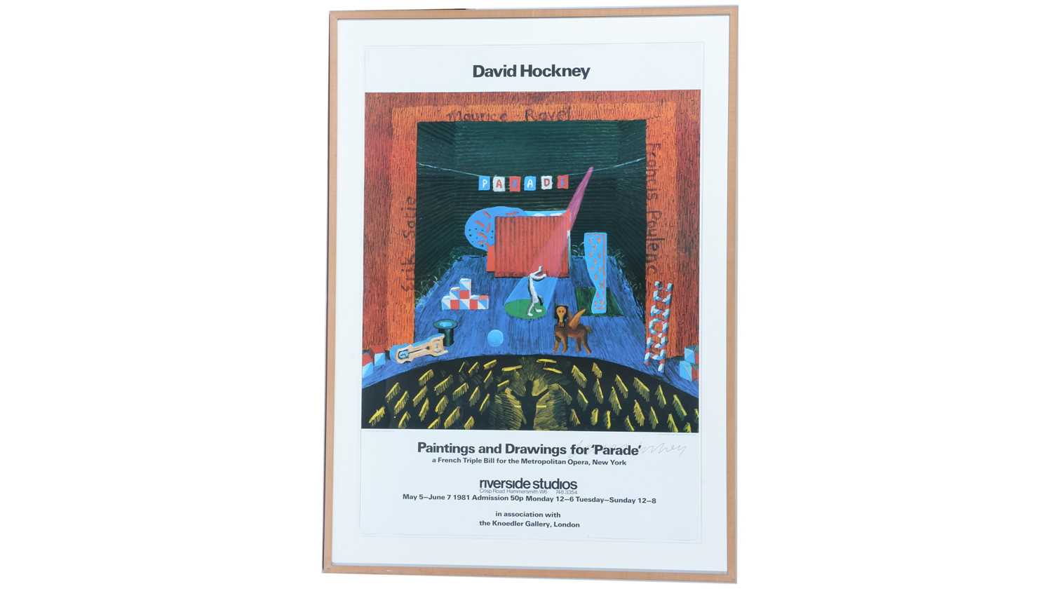 David Hockney - Parade poster | signed by the artist