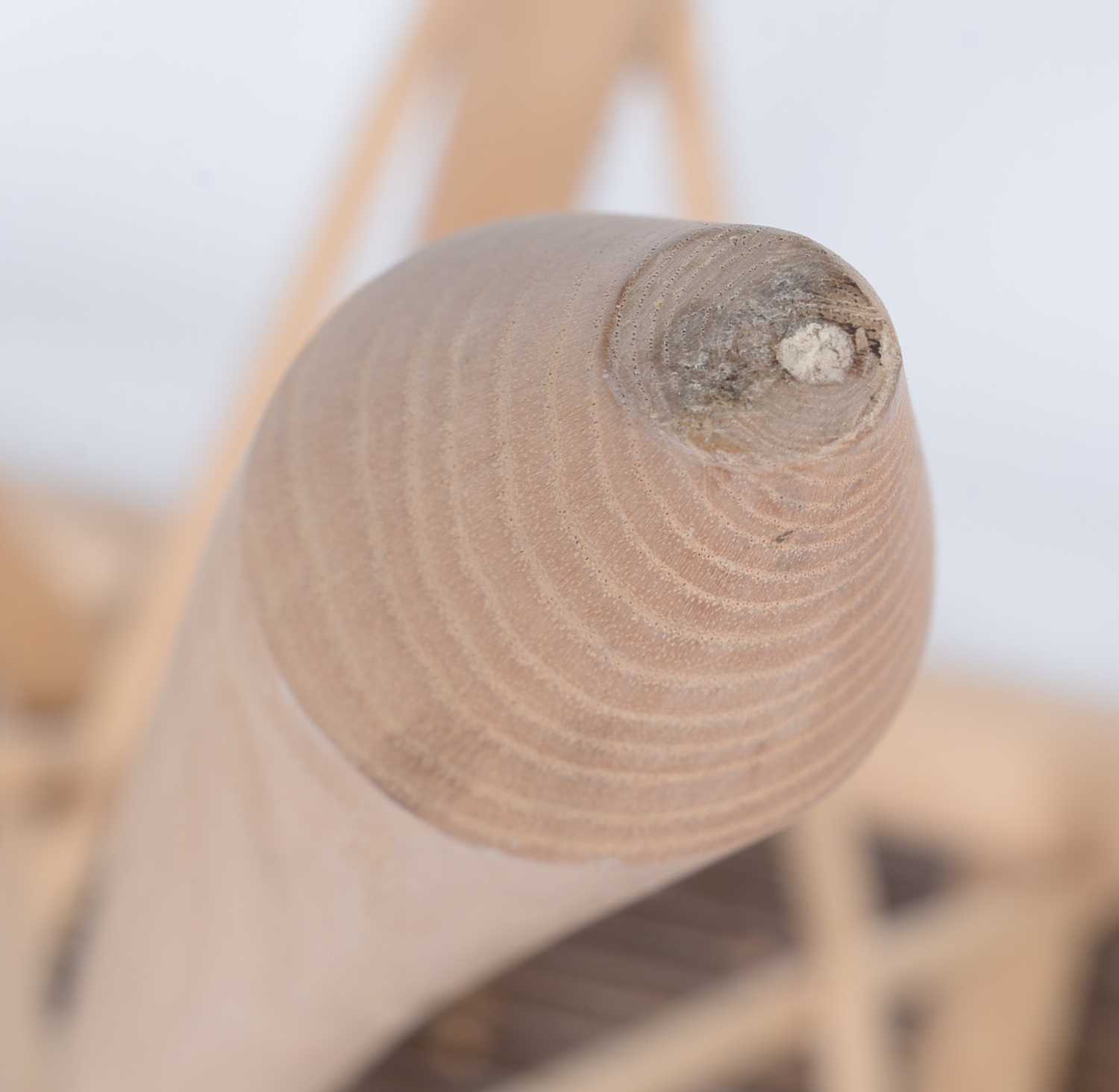 Guy Martin: a wicker and turned oak table. - Image 6 of 7