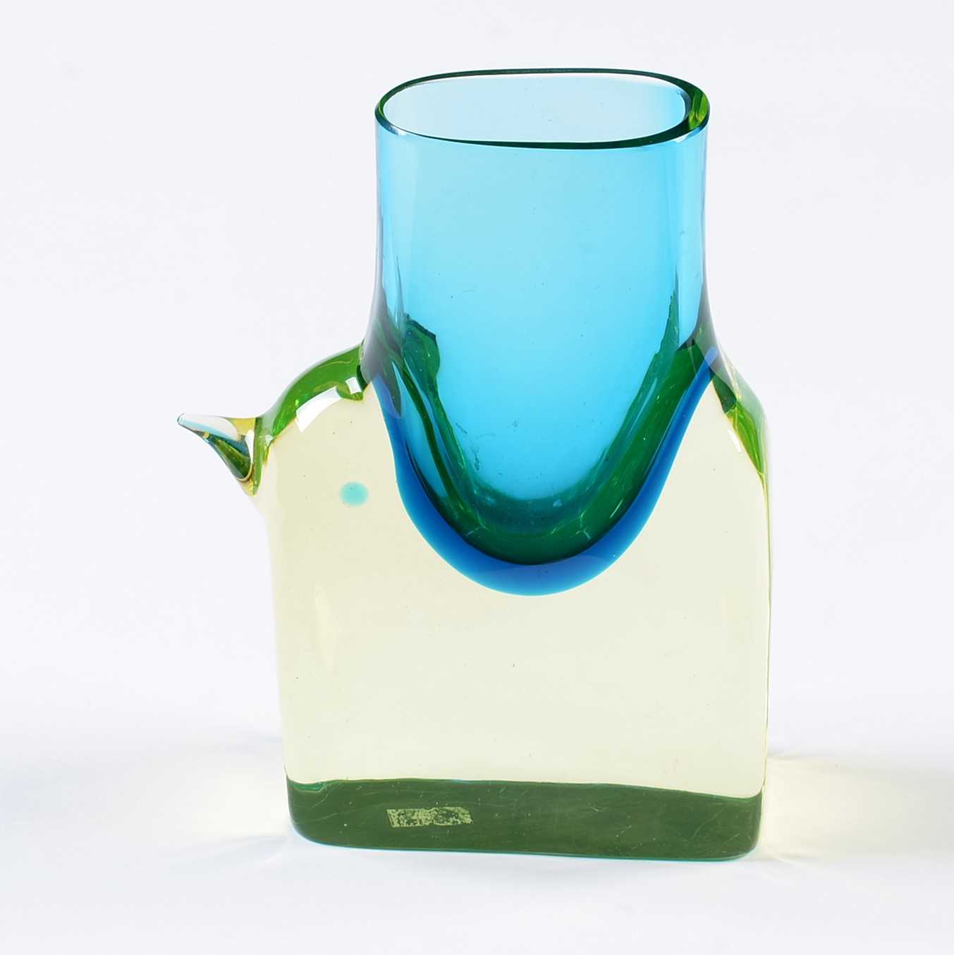 Antonio Da Ros for Cenedese: a Murano Uranium glass elephant vase. - Image 2 of 8