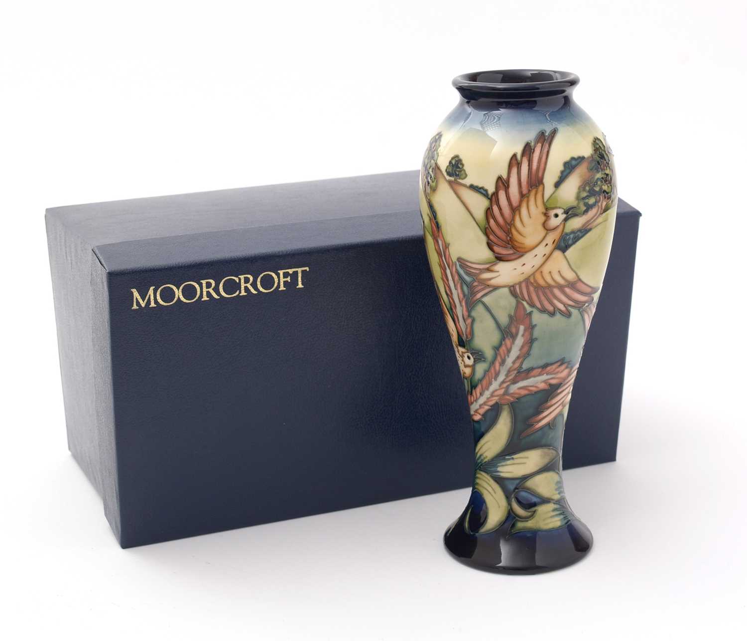 Modern Moorcroft vase by Philip Gibson - Image 7 of 7