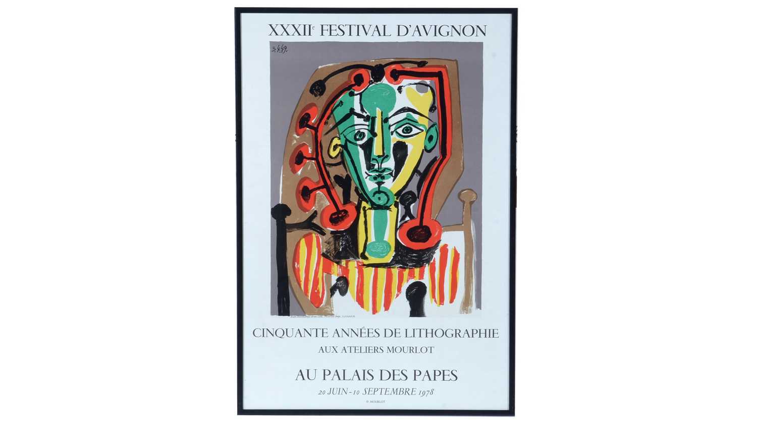 After Pablo Picasso - Exhibition poster for the 32nd Festival D'Avignon | lithograph