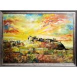 Antoni Sulek - Sunset Edinburgh | oil