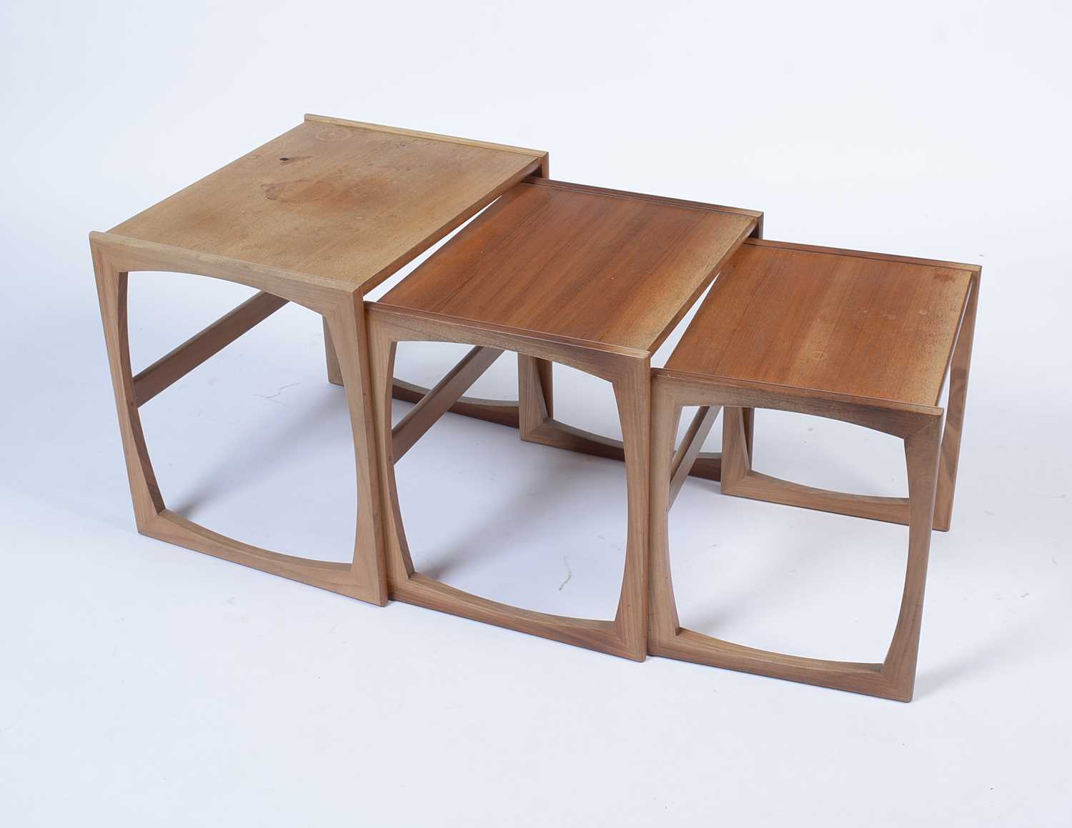Victor B. Wilkins for G-Plan: a mid Century 'Quadrille' nest of occasional tables. - Image 2 of 11