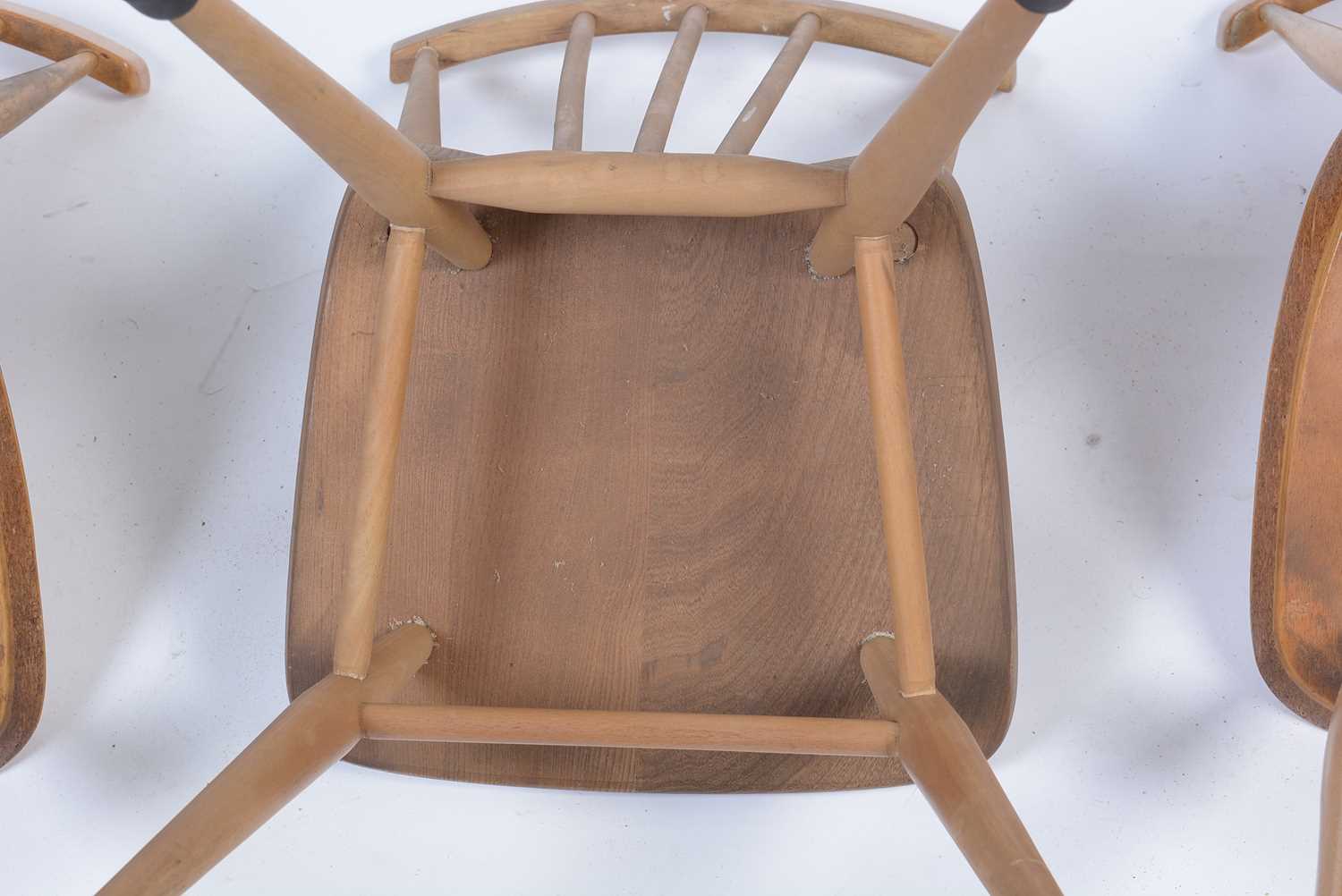 An Ercol 391 'All-Purpose' Windsor chair; and two dining chairs. - Image 6 of 12