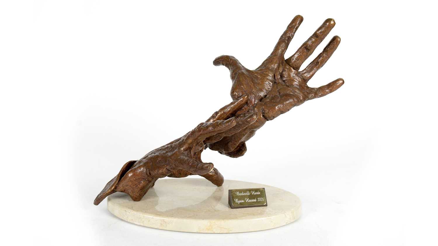 Byron Howard (b.1947) - A bronze sculpture of the conductor Sir John Barbirolli's hands