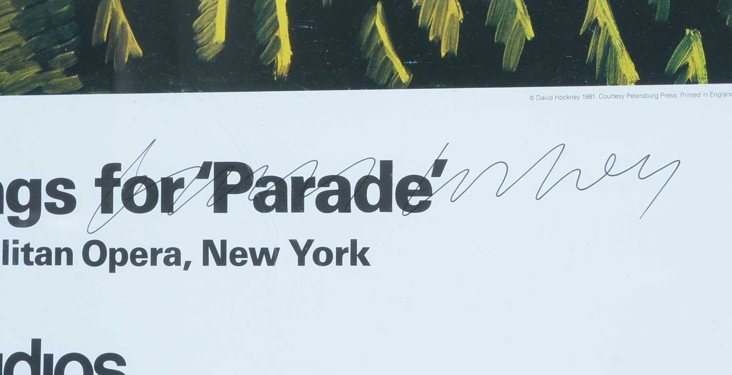 David Hockney - Parade poster | signed by the artist - Image 2 of 3