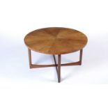 Attr. to A.H. McIntosh of Kirkcaldy: a mid Century rosewood circular coffee table.