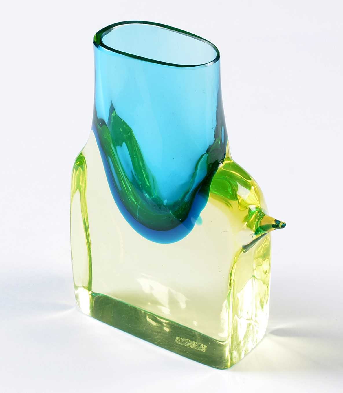 Antonio Da Ros for Cenedese: a Murano Uranium glass elephant vase. - Image 3 of 8