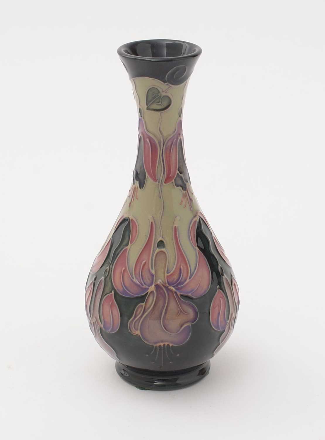 Moorcroft Fuchsia pattern vase - Image 3 of 8