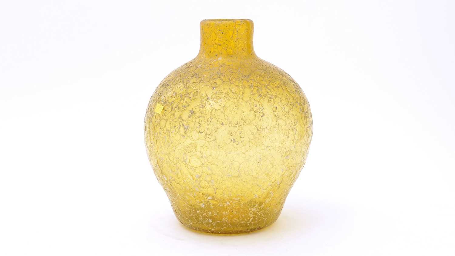 Webb crizzled glass vase